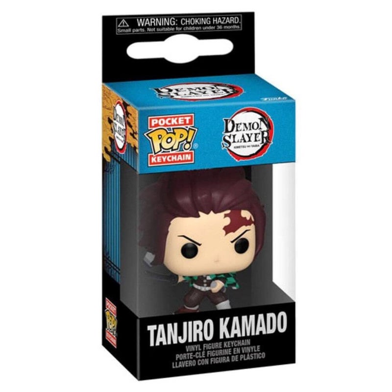 Funko Pocket POP Demon Slayer Tanjiro Kamado Vinyl Figure Keychain - Image 2